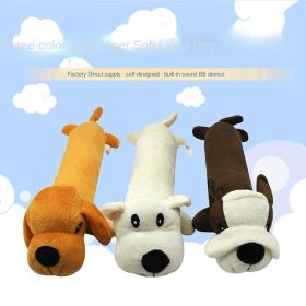 Pet dog gnaws and makes sounds toy dog plush toy; clean teeth toy dog toy cat toy (colour: all of 3 color)