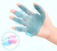 Five Finger Dog Grooming Glove - Bath Massage Palm Brush