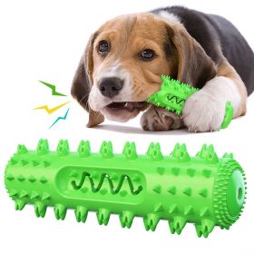 Toothbrush for Pet Dog Molar Stick Dog Chew Tooth Cleaner Brushing Stick Natural Rubber Doggy Dog Chew Toys Dog Supplies (Color: Green)