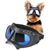Black Adjustable Soft Frame UV Dog Goggles for Small Long
