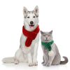 Knitted Teddy Bear Christmas Pet Scarf for Dogs Neckwear