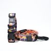 Waterproof PVC Printed Dog Leash & Collar Set - Adjustable
