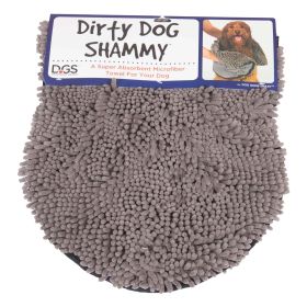 Dirty Dog Brown Microfiber Shammy Dog Drying Towel by DGS (Color: grey)