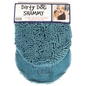 Dirty Dog Brown Microfiber Shammy Dog Drying Towel by DGS (Color: Pacific Blue)