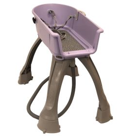 Booster Bath Medium Elevated Dog Bath Tub - Teal (Color: Lilac, size: medium)