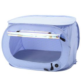 Pet Life "Enterlude" Electronic Heating Lightweight and Collapsible Pet Tent (Color: Blue)