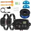 Dog Fence System Pet Containment System with 100 Adjustable Levels IPX7 Waterproof Rechargeable Receiver Underground Fence for Small Medium Large Dog