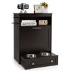 Stainless Steel Dog Feeder Station with Removable Bowl