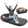 Foldable Plush Oversized Dog Bed for Humans and Large Pets