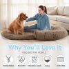 Foldable Plush Oversized Dog Bed for Humans and Large Pets