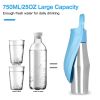 25OZ Portable Dog Water Bottle Foldable Stainless Steel Water Dispenser Leak-Proof Design for Dog Walking Traveling Hiking Outdoor Activities