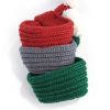 Knitted Teddy Bear Christmas Pet Scarf for Dogs Neckwear