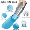 25OZ Portable Dog Water Bottle Foldable Stainless Steel Water Dispenser Leak-Proof Design for Dog Walking Traveling Hiking Outdoor Activities