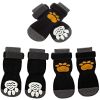 Chrismas Waterproof Anti-Slip Dog Socks with Reflective Straps