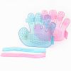 Five Finger Dog Grooming Glove - Bath Massage Palm Brush