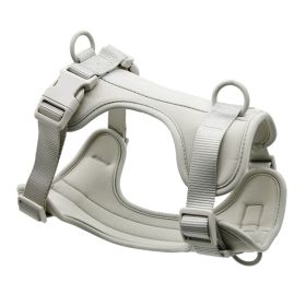 Pet Supplies Breathable Tight Body Dog Traction Vest Explosion-proof (Option: Light Gray-XS)
