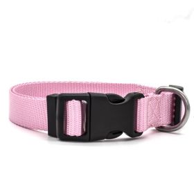 Soft Nylon Adjustable Pet Collar - 6 Colors (Option: Pink-XS)
