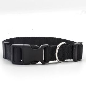 Soft Nylon Adjustable Pet Collar - 6 Colors (Option: Black-L)