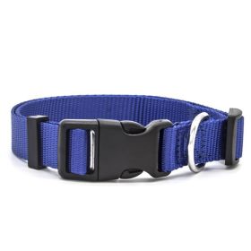 Soft Nylon Adjustable Pet Collar - 6 Colors (Option: Blue-XL)