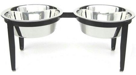 Visions Double Elevated Dog Bowl (Option: Large)