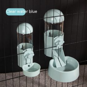 Dogs And Cats Hanging Automatic Feeding Water Device (Option: Blue Feeding Drinking Water)