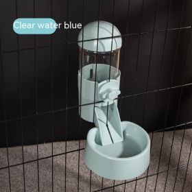 Dogs And Cats Hanging Automatic Feeding Water Device (Option: Blue Feeding About 500g)