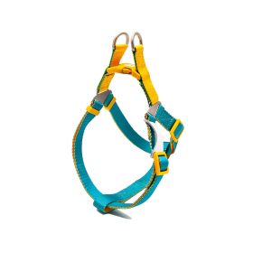 Contrast Color Hand Holding Rope Chest And Back Collar For Going Out (Option: Chest Strap Lake Blue-M)