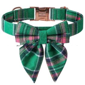 Pet Bow Dog Collar Metal Buckle (Option: Big Bow Style 2-L)