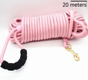 Light Cotton Pet Hand Holding Rope (Option: Light Pink-10 M)