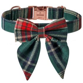 Pet Bow Dog Collar Metal Buckle (Option: Big Bow Style 3-L)