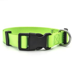 Soft Nylon Adjustable Pet Collar - 6 Colors (Option: Green-M)