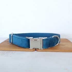 Double Thick Velvet Rope Dog Tug Set with Metal Buckle (Option: B-XS)