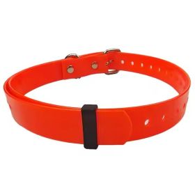 ZZAH Waterproof Dog Collar - Red & Yellow (Color: Red)