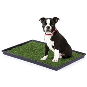 Prevue Synthetic Grass Dog Potty Pad with Drain Tray (Option: Small)