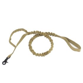 Elastic Bungee Dog Traction Leash 100-140 cm for Large Dogs (Option: Khaki-100to140cm)