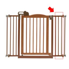 One-Touch Gate II Dog Gate Extension - Up to 44 Inch (Option: Touch Gate II Extension in Brown)