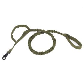 Elastic Bungee Dog Traction Leash 100-140 cm for Large Dogs (Option: Military green-100to140cm)