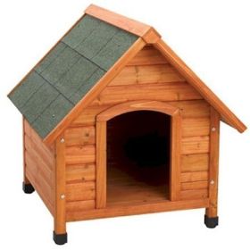 Premium A-Frame Wooden Dog House - 4 Sizes (Option: Frame Dog House  Small)