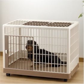 Steel Puppy Training Crate with Multi-Point Locks (Option: Small)