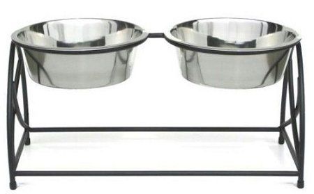 Butterfly Elevated Double Pet Feeding Station (Option: Small)