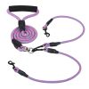 No-Tangle Double Dog Leash with Swivel Coupler & Padded Grip
