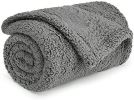 Fluffy Fleece Dog Blanket - Soft Warm Pet Mat, 24 x 32