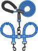 Dual Dog Bungee Leash with 360 Swivel - No Tangle