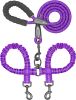 Dual Dog Bungee Leash with 360 Swivel - No Tangle