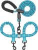 Dual Dog Bungee Leash with 360 Swivel - No Tangle