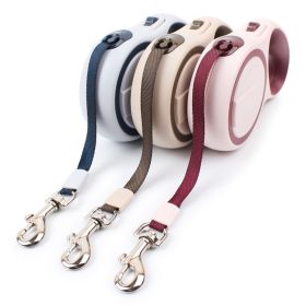 Retractable Dog Leash 26 Ft for Dogs up to 110 lb (Specification (L * W): 3m, colour: grey)