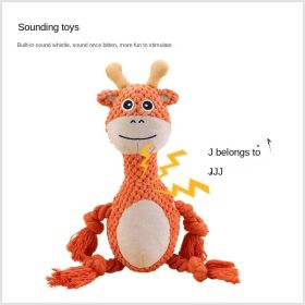 Bite-Resistant Plush Squeaky Dog Chew Toy - 7 Designs (colour: Elephant baby)