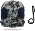 ALL4U Reflective Dragon Pattern Dog Harness Vest Set