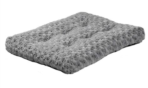 ALL4U Plush Washable Crate Bed - XL Kennel Pad (Color: Gray)