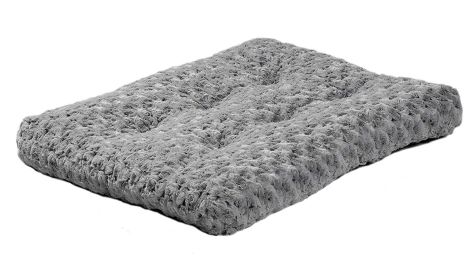 ALL4U Plush Washable Dog Crate Bed & Kennel Pad (Color: Gray, size: XL)
